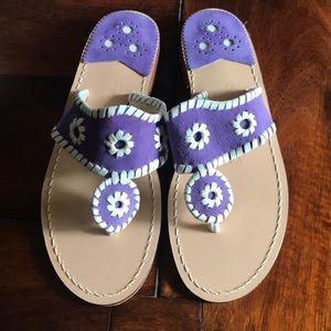 Jack Rogers NWOT Purple Flat Sandals, size 7.5-8